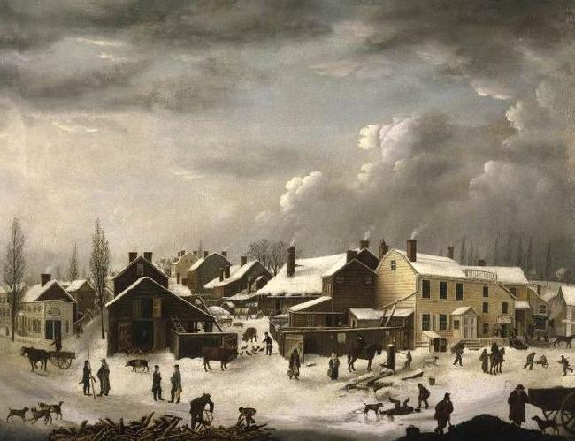 Francis Guy Winter Scene in Brooklyn China oil painting art
